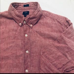 J Crew Linen button down long sleeve